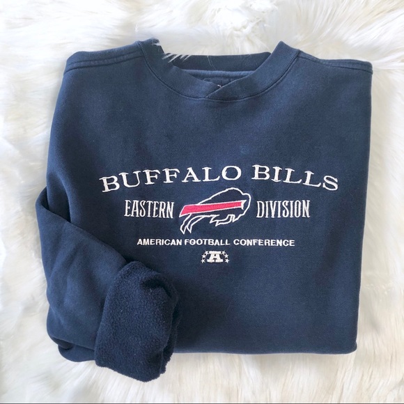 NFL Other - Vintage Buffalo Bills Embroidered Sweatshirt Sz M